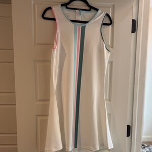 Addison Bay Sleeveless Tennis Dress with Stripes